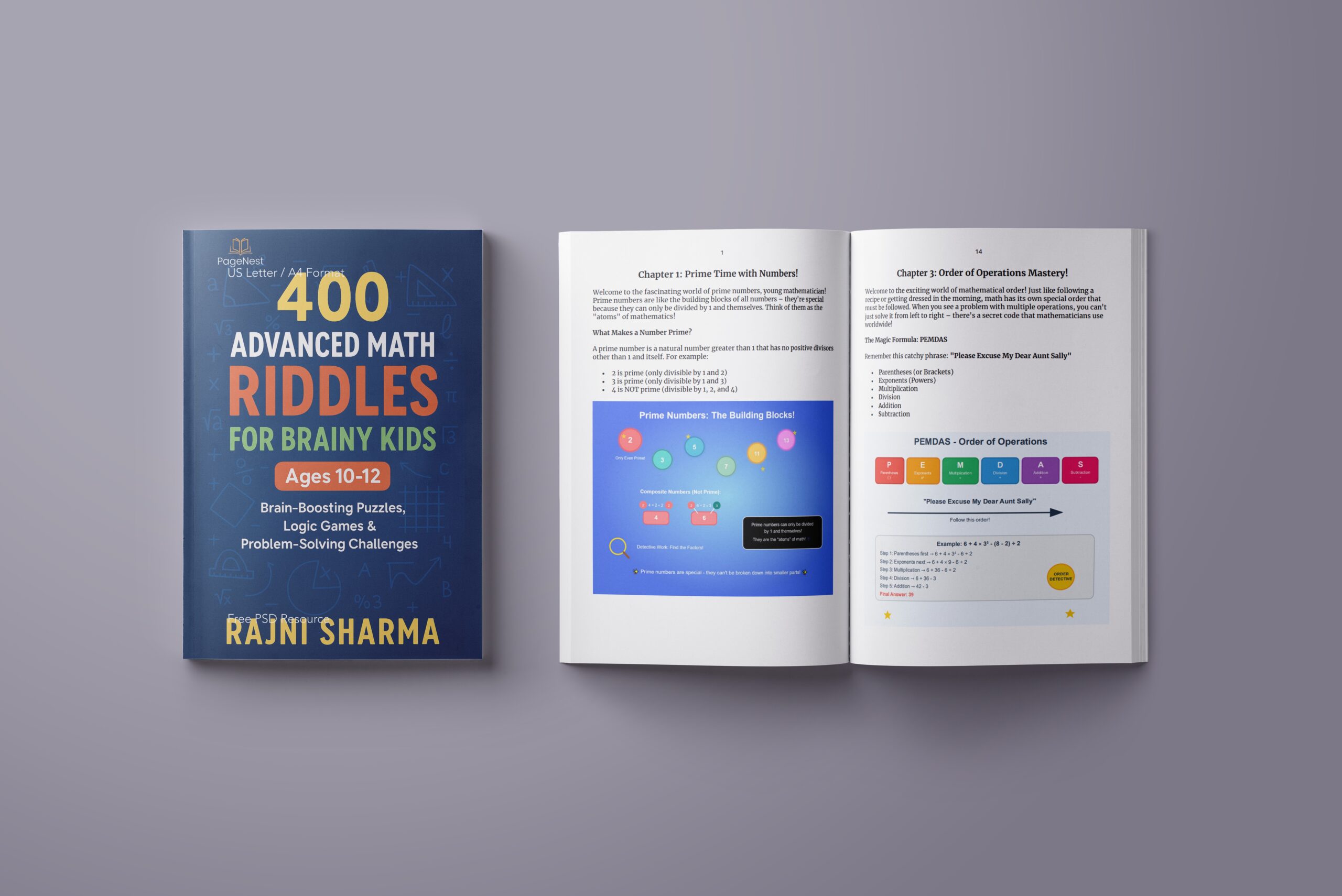 400 Advanced Math Riddles for Kids Ages 10-12: Brain-Boosting Puzzles, Logic Games & Problem-Solving Challenges for Grades 5-6