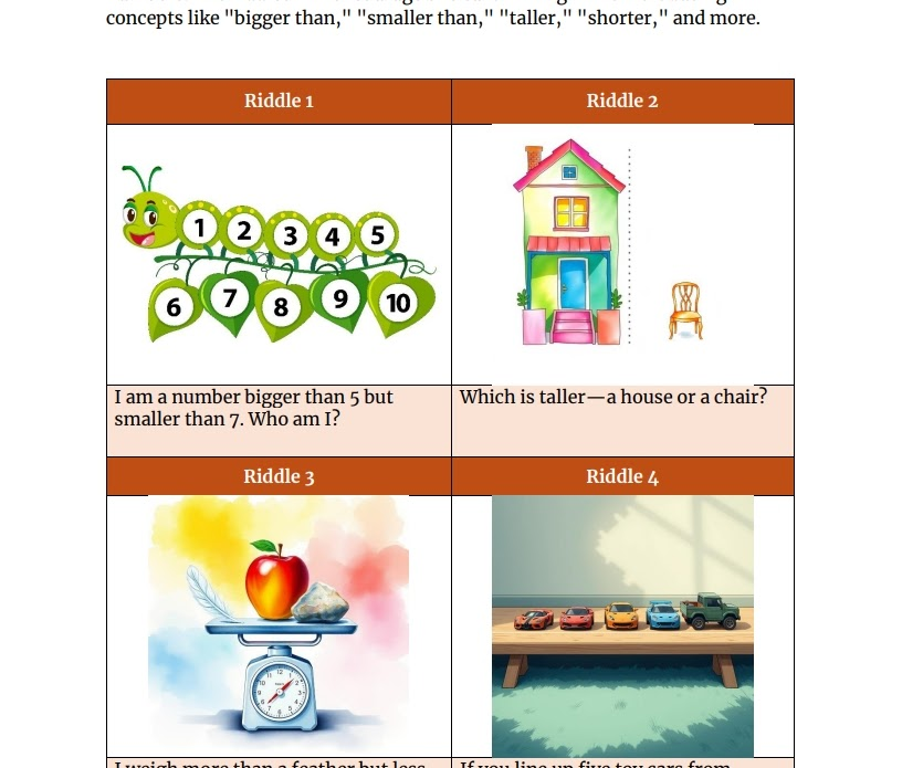 Playful Math Puzzles for Preschool & Kindergarten (Ages 4–6)