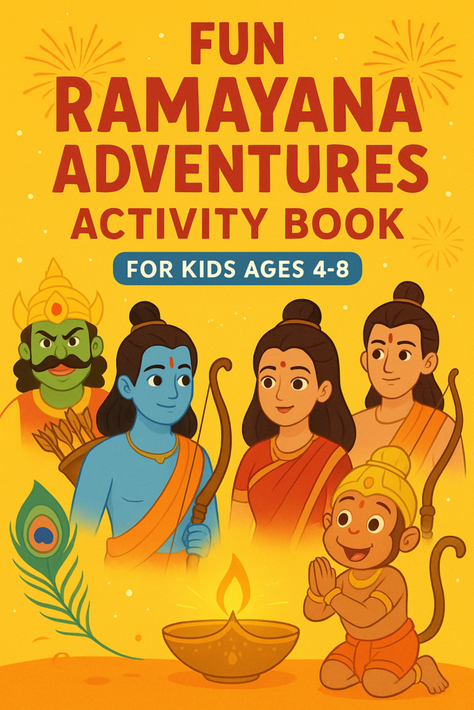 Ramayan Adventure Avtivity Book for kids ages 4-8 years