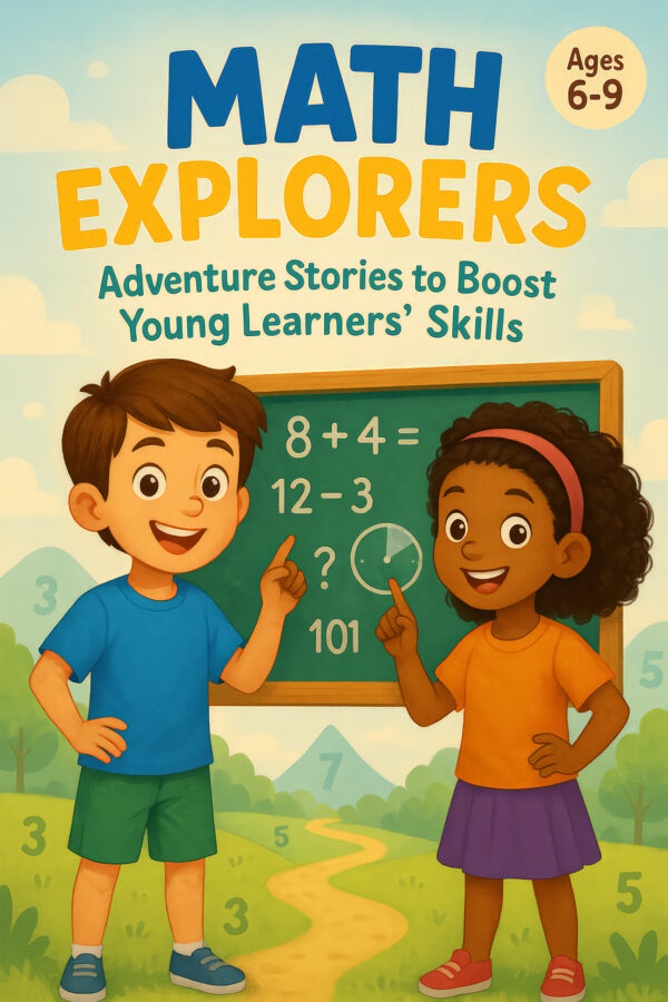 Math Explorers story based math adventure book for kids ages 6 to 9
