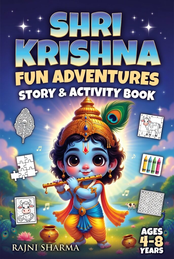 Shri Krishna Fun Adventure Avtivity Book for Kids ages 4-8 years