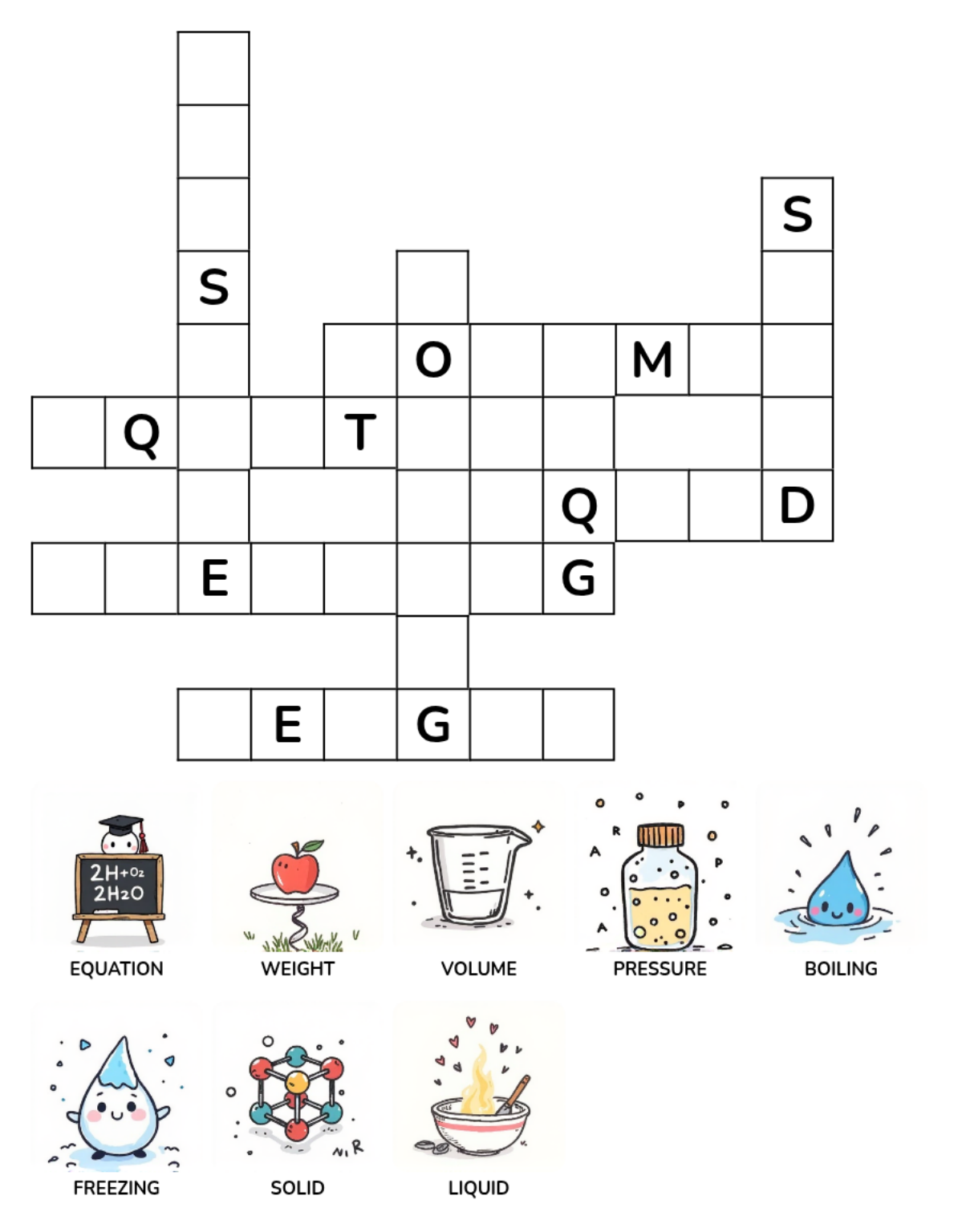 Chemistry Crossword Puzzle Book for Kids Ages 8–12 | Fun Science Vocabulary Practice - Image 3