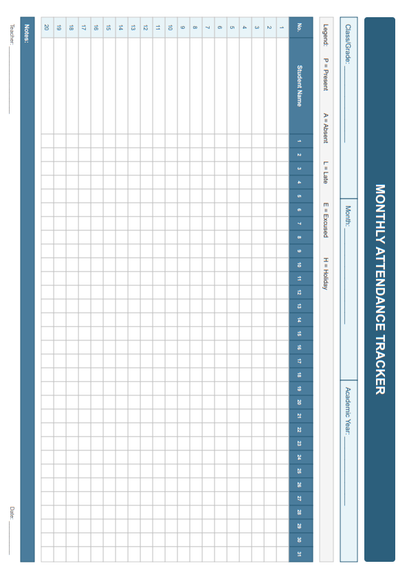 Attendance tracker
