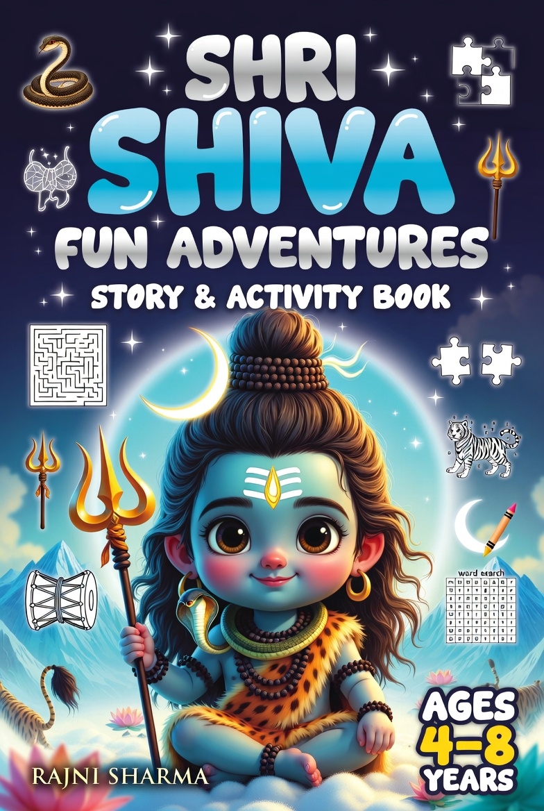 Shri Shiva Adventures Activity Book for Kids Ages 4-8 Years