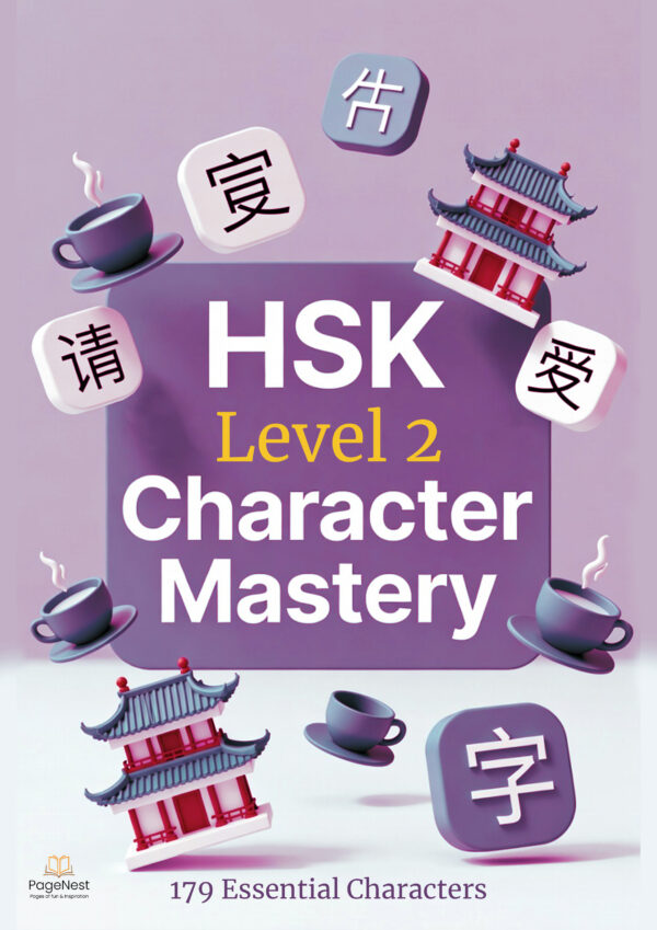 HSK Level 2 Chinese Character Writing Practice Workbook (Printable PDF)