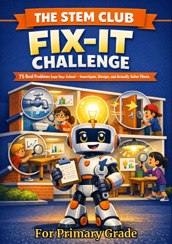 The STEM Club Fix-It Challenge – 75 Real School Problem Solving Projects for Primary Grades (Printable PDF)