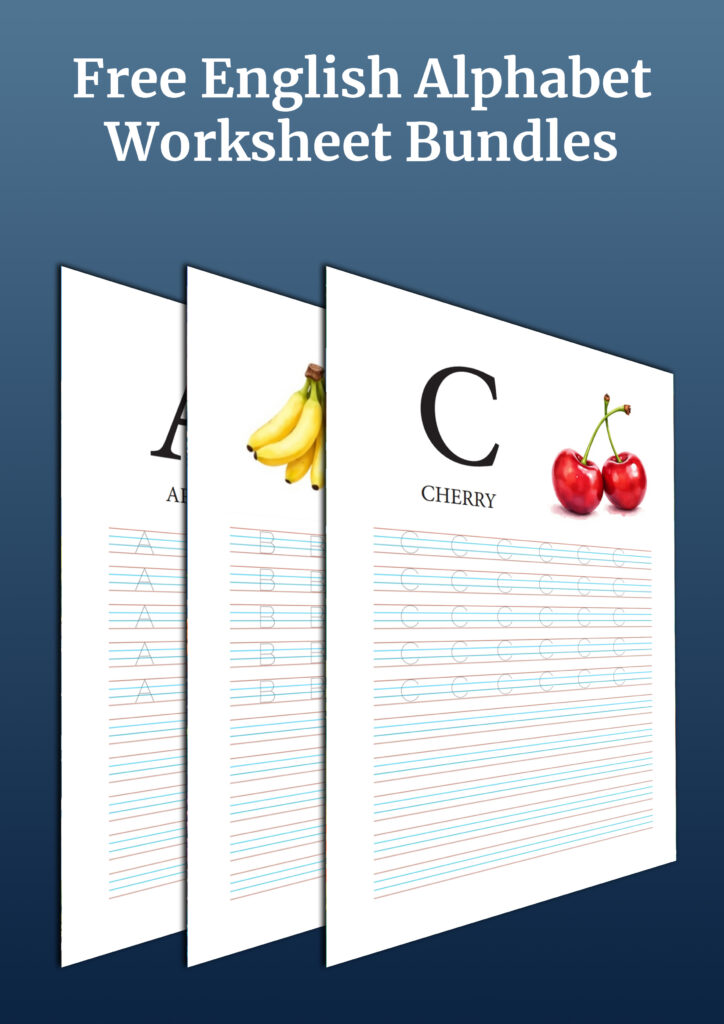 Free English Alphabet
Worksheet Bundles