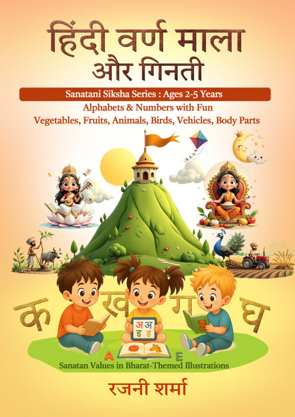 Hindi Varnmala Aur Ginti 1–10 (Ages 2–5) | Learn Hindi Alphabets & Numbers with Sanatan Values