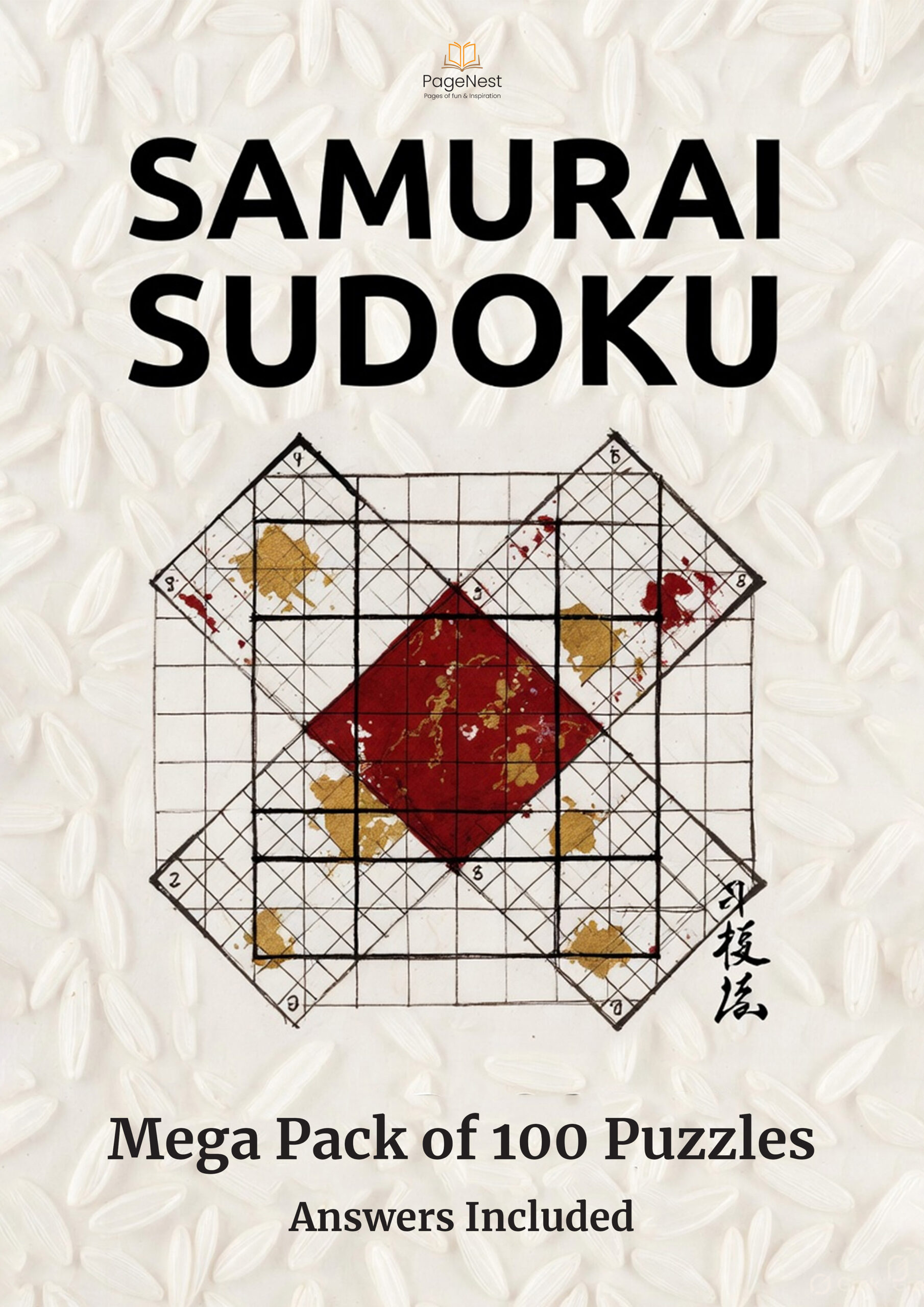 Samurai Sudoku – Mega Pack of 100 Puzzles (Printable PDF)